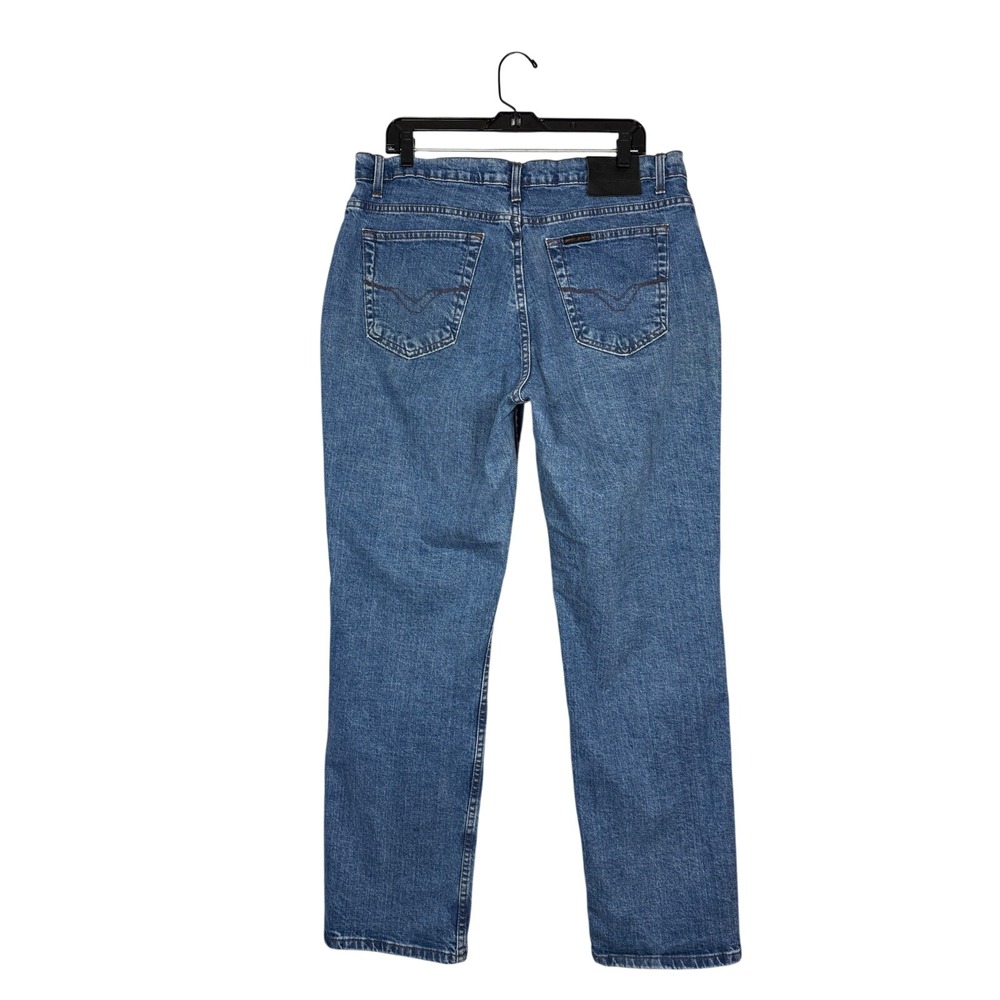 Harley Davidson Mens Straight Leg Relaxed Fit Medium Wash Blue Denim Jeans 36x31 - Picture 2 of 10